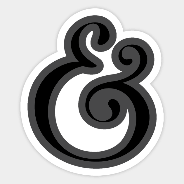 Ampersand Sticker by ziffu